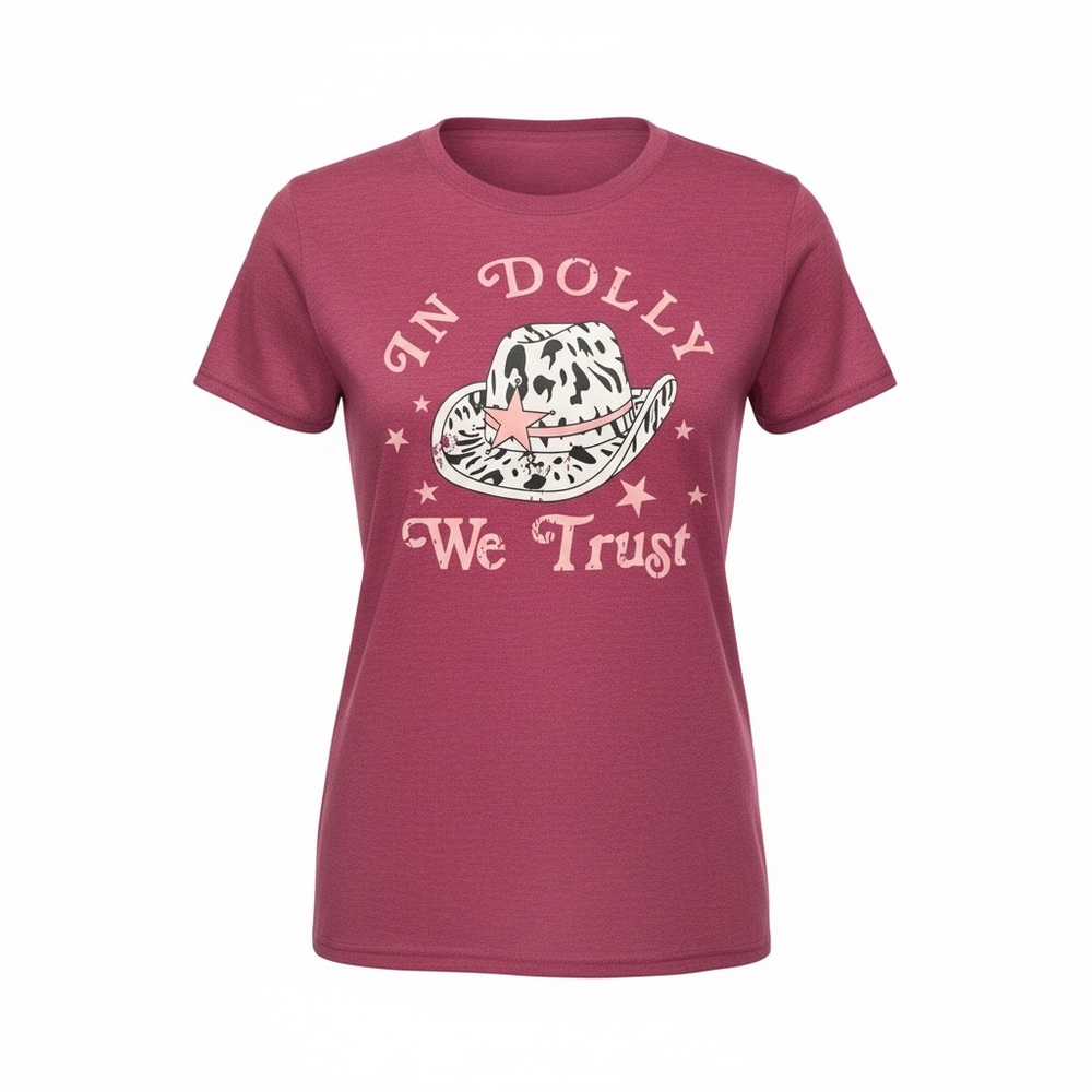 NWOT ‘Dolly’ Pink Graphic T-Shirt-Unisex